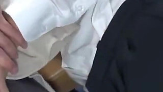 Crowded Bus Rush. Black Stockings Lady Feels Close Press, Curves Draw Eyes as She Guides It Closer - Part 2
