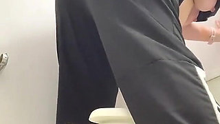 BBW Big Butt in Public Bathrooms