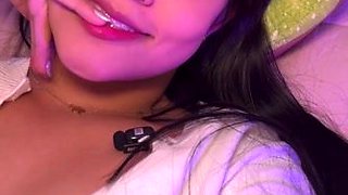 Latina beauty ignites wild passion with daring striptease heat