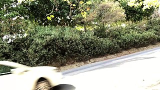 Euro amateur outdoor masturbation