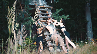 Biting the Festival Boy in the Woods with Snorfux & Goddess Yazmin