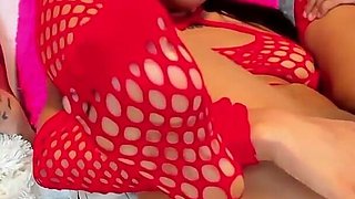Lesbian Sluts Play with Their Fingers in the Ass of Their Brunette Friend