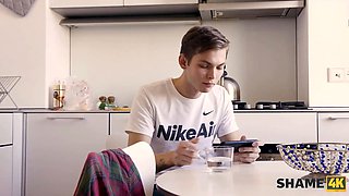 Shame4k. good mature blondie was dreaming about a dong when a guy entered