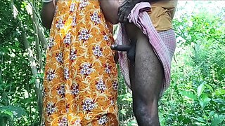 Desi Village Wife's Husband Fucks His Wife in the Forest