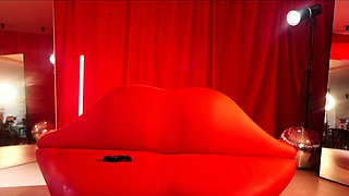 Amateur striptease and Solo masturbation