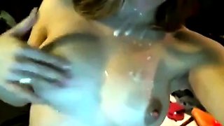 2 Guys Bukkake and Facial on Webcam