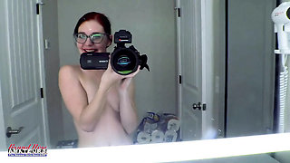 Petite Redhead Librarian MILF Takes Giant Cum Rope in Submissive Blowjob & Fucking - Part 2