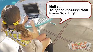 Innocent Slut Melissa Moore Is Fucked In All Her Holes By HookUp
