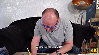 Tattooed Stud Pounds Alexis Crystal as Wife Craves Rough Fuck After Husband Watches Intensely