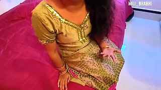Desi Indian Mili Bhabi Hot StepMom Dirty Talk with StepSon Sex - Newly Married Village Fantasy Hindi MMS