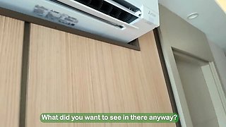 Cute Blonde Teen with Big Tits Seduced by Hotel Service Man