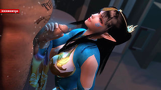 Feng Qing Er Animated and Voluptuous - 3D Animation