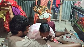 Indian Desi Wife Doggy Style Chudai at Night