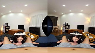 Japanese horny maid VR video