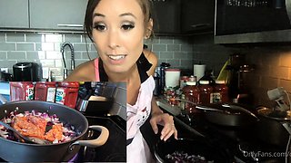 Cute curly brunette solo webcam masturbation
