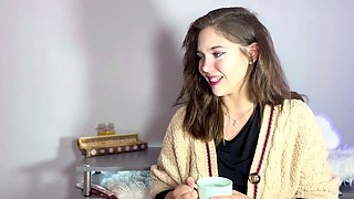 Busty amateur GF webcam solo