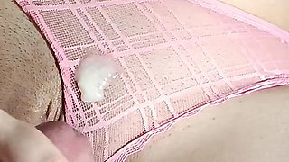 Stepmom Loves to Jerk off Your Dick and Cum on Panties, Without Sex