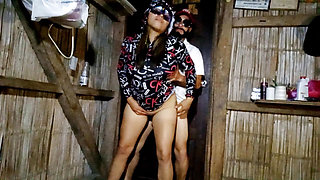 My stepbrother trying to fuck me intensely like a porn master at a best friends party