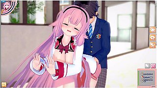 [hentai Game Koikatsu! ]have Sex With Big Tits Vtuber Suo Sango.3dcg Erotic Anime Video