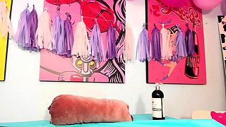 Jessy funny amateur teen brunette toying