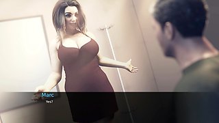 Half naked, step mom shares bed, japanese step mom