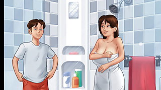 Summer time Saga - V3.4 Step Mom Shower Sex - Animated porn