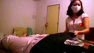 Sexy Asian Nurse Outfit Escort Gives BBFS Massage and Ride