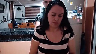 Hot BBW Stepmom Fucks Stepson in Kitchen - Rough Desi Sex 4K