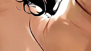 Lonely Blonde Widow Fuck by Young Gardener - Multiple Creampies Outdoors - Ai Animation