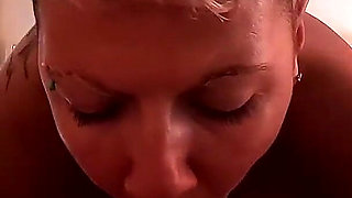She Loves Licking My Bald Balls and Swallowing My Cum