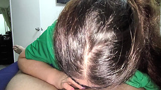 Hot ass Mexican sucking her neighbor's penis with Mexican team shirt loves to suck penis