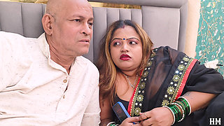 Old Man Hard Thresome Sex with Desi Bhabhi and Girl