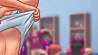 Comparing Huge Tits - Summertime Saga Gameplay