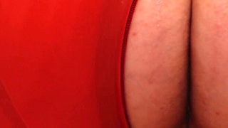 Latex devil Arya Grander JOI jerk off instruction CEI cum eating instructions sexy rubber teacher