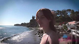 Melanie Marie Explores Paradise Cove Beach Date