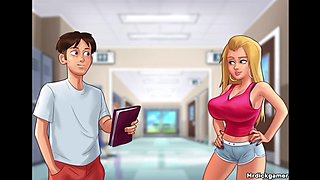 Summer saga mega-slut gets her pussy all wet in the locker