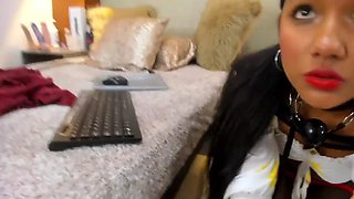 Sexy Latina in Bondage: Blowjob, Amateur  Babe Porn