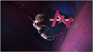 Tattooed Skinny Girl Get Suspended On Rope - Bondage Shiabri Bdsm