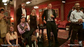 Tightly bound MILF pussy vibed