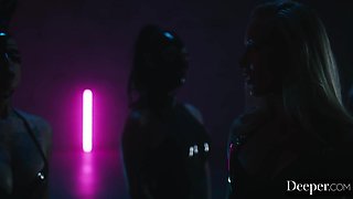 Sexy Fit Babes In Latex Outfits - Joanna Angel & Evelyn Clair - Share Small Hands's BWC In Hot 3-some