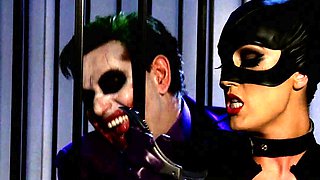 Sexy Cat woman XXXs Joker, Helps Him Escape and Gets Freaky