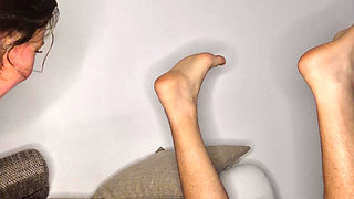 Prostate Massage Fucking His Ass Pouring Milk Into His Ass