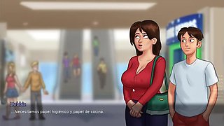 My Stepmom's Hot Car Kisses - Summer Time Saga Hentai Fuck