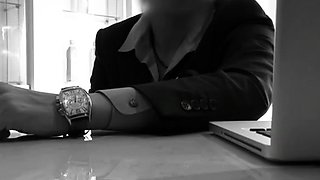 Voyeur of amateur asian body massage