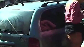 Amateur couple fucking on a highway