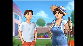 Summer saga part three - Step sister bending over her big booty