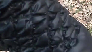 Blow-job in the Woods with My Husband Friend, Down-jacket Fetish 249