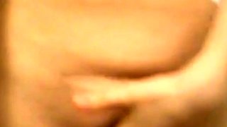 American Teen with Big Nipples Masturbates in the Bathroom