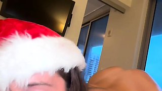 Brunette Slut Gives Blowjob To Big Cock Outdoors