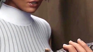 Croft Adventures Hentai Game Parody Ep.6 Brunette Huge BBC Facial!